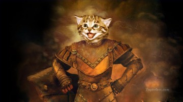 chat général Peinture à l'huile